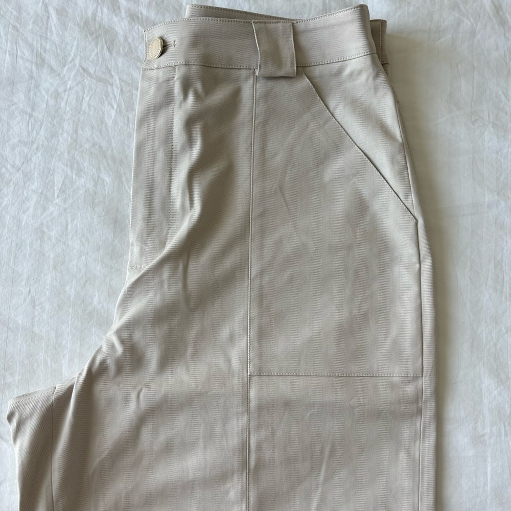 Ted Baker | Indiaz Tie-Waist Barrel Leg Pants - Size 12 (Ted Baker Size 4) - Picture 4 of 5